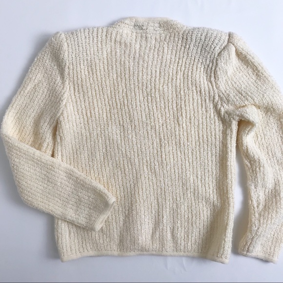 Vintage Casual Corner Cream Cardigan L - Picture 2 of 5